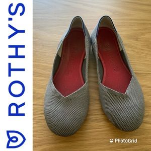 Rothy’s Flats in Charcoal, Sz 9